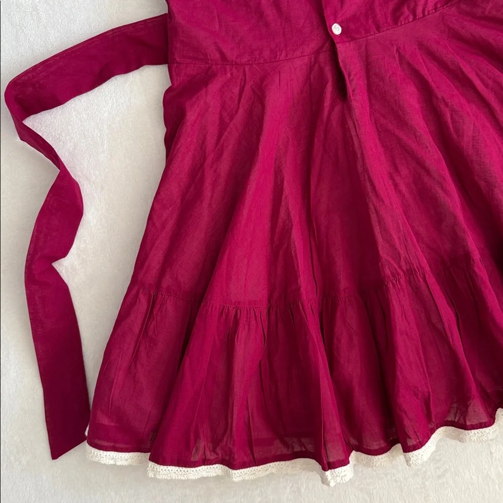 {WDW} Well Dressed Wolf | Berry Emily Dress Cotton Embroidered Heirloom (12) - Picture 12 of 14